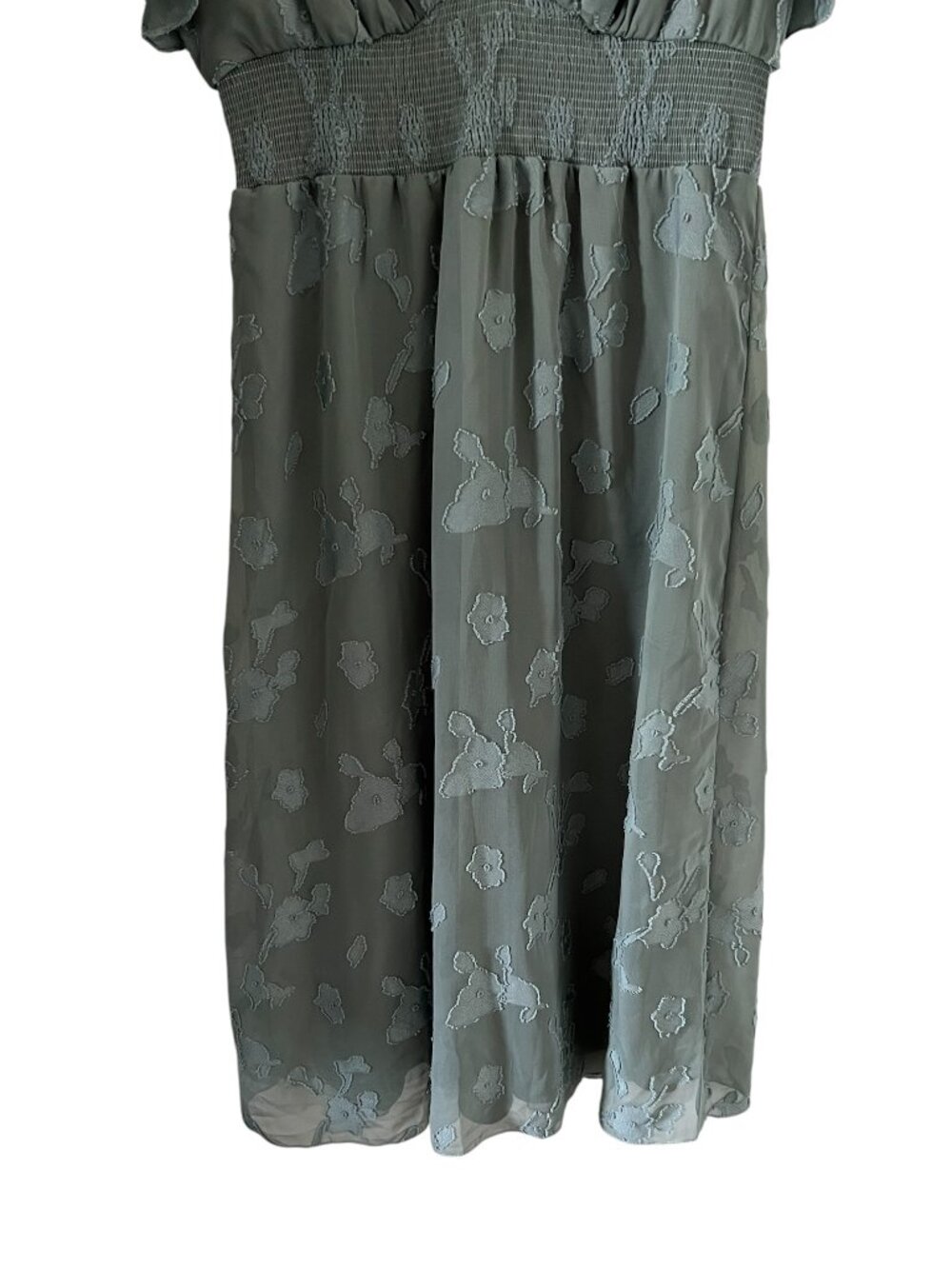 Baltic Born NEW June Smocked Midi Dress In Sage Green Size M - Picture 8 of 16